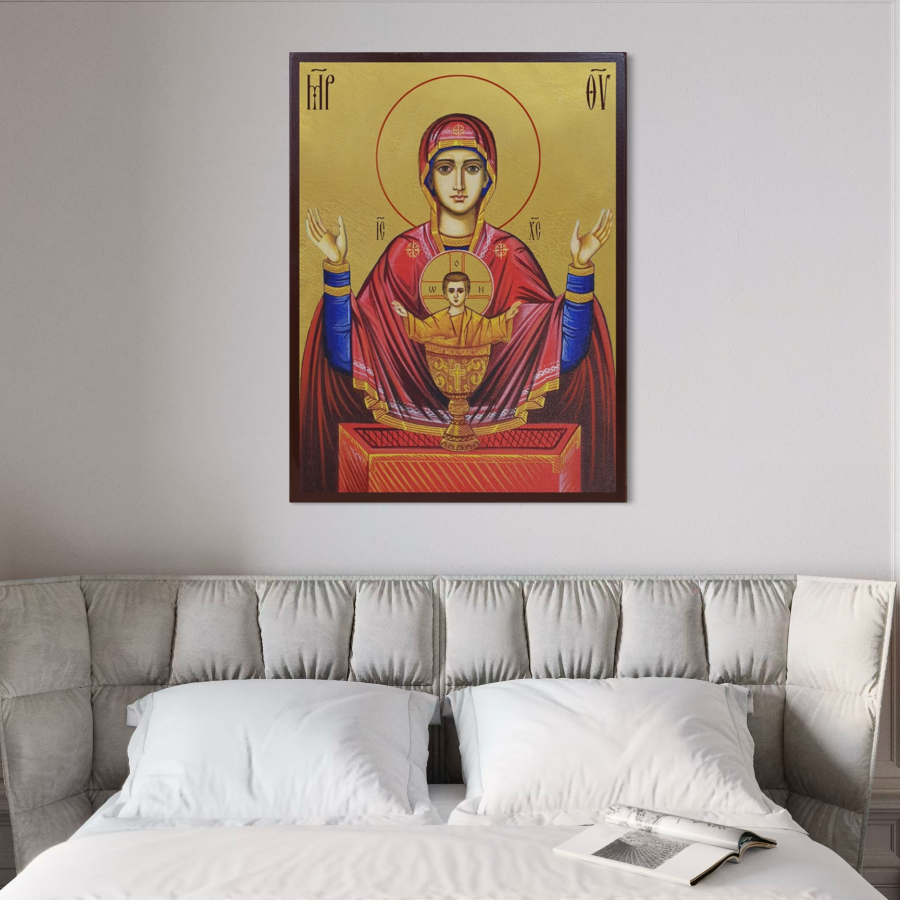 Tablou canvas cu icoana maicii domnului, tablou canvas pentru perete